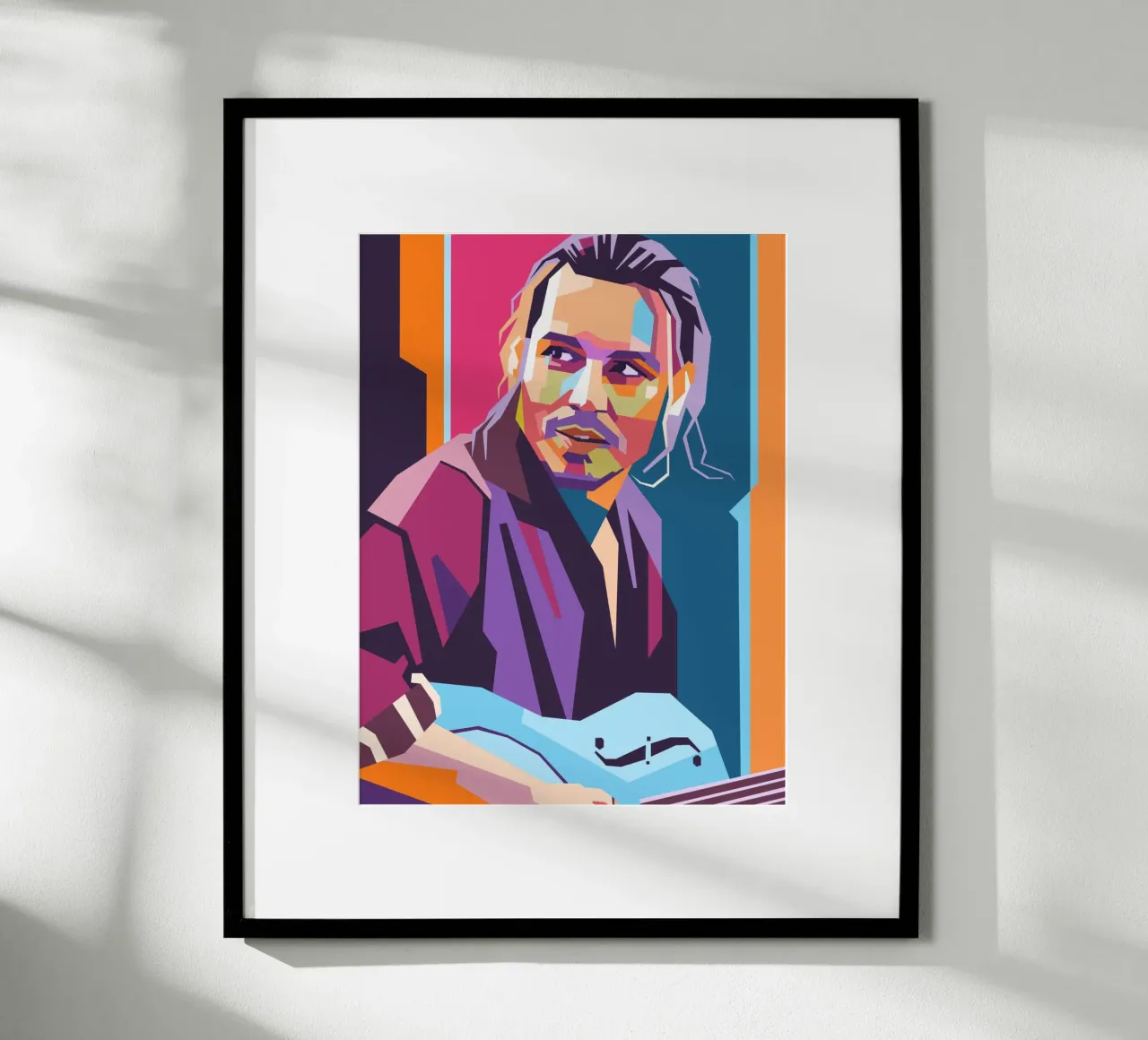 Ritratto pop art di Johnny Depp carta hahnemühle da Hantamrata