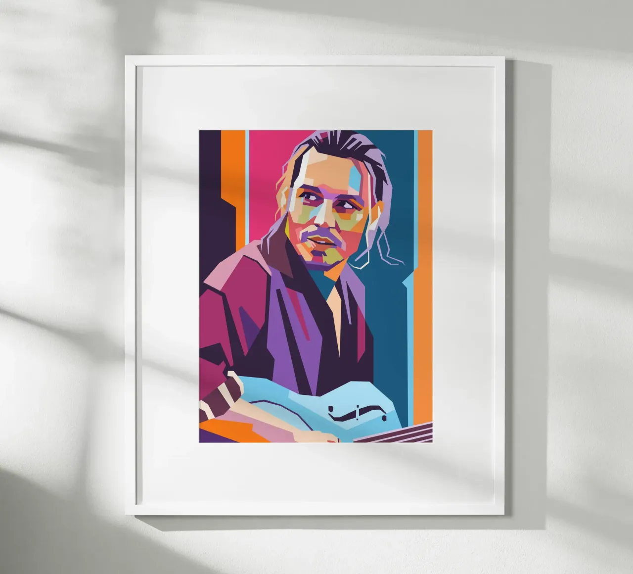 Ritratto pop art di Johnny Depp carta hahnemühle da Hantamrata
