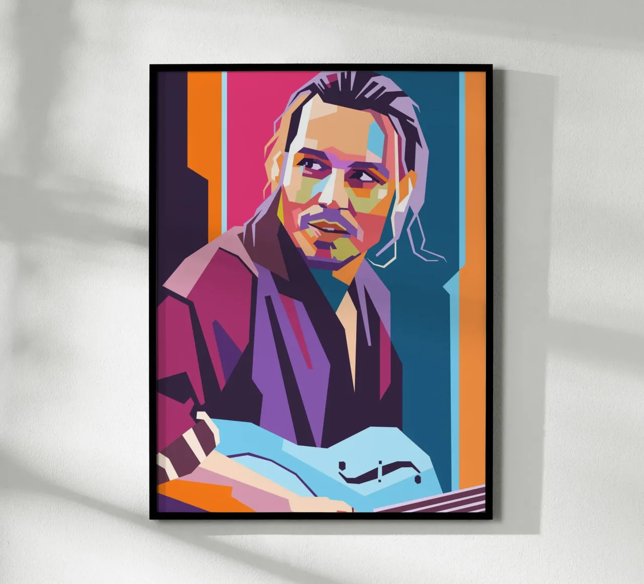 Ritratto pop art di Johnny Depp carta hahnemühle da Hantamrata