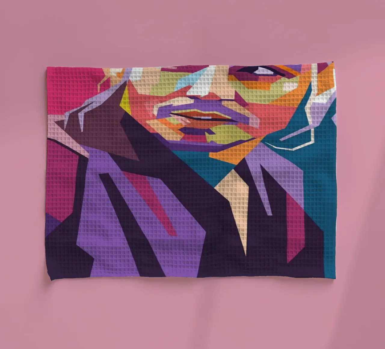 Portrait pop art de Johnny Depp torchon de Hantamrata