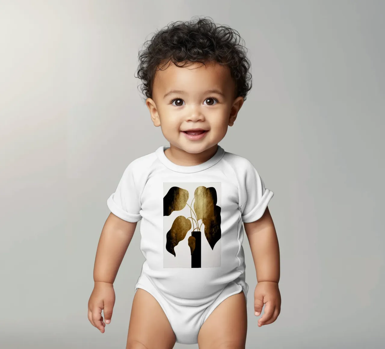 Abstract Bouquet body neonato maniche corte da Kubistika
