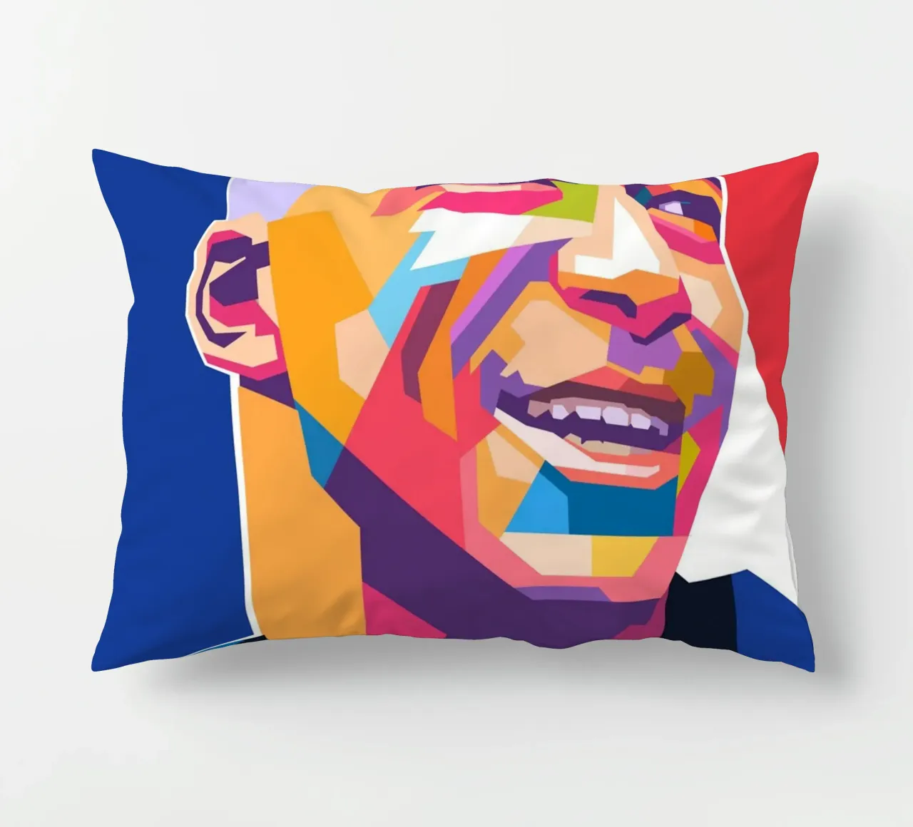 Kylian Mbappe ritratto in stile pop art cuscino da Hantamrata