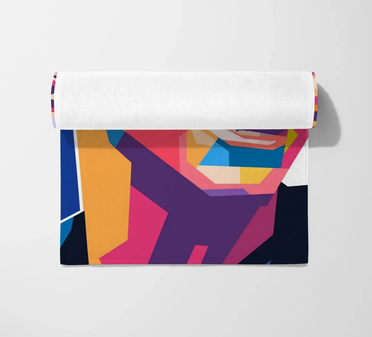 Kylian Mbappe ritratto in stile pop art telo mare da Hantamrata