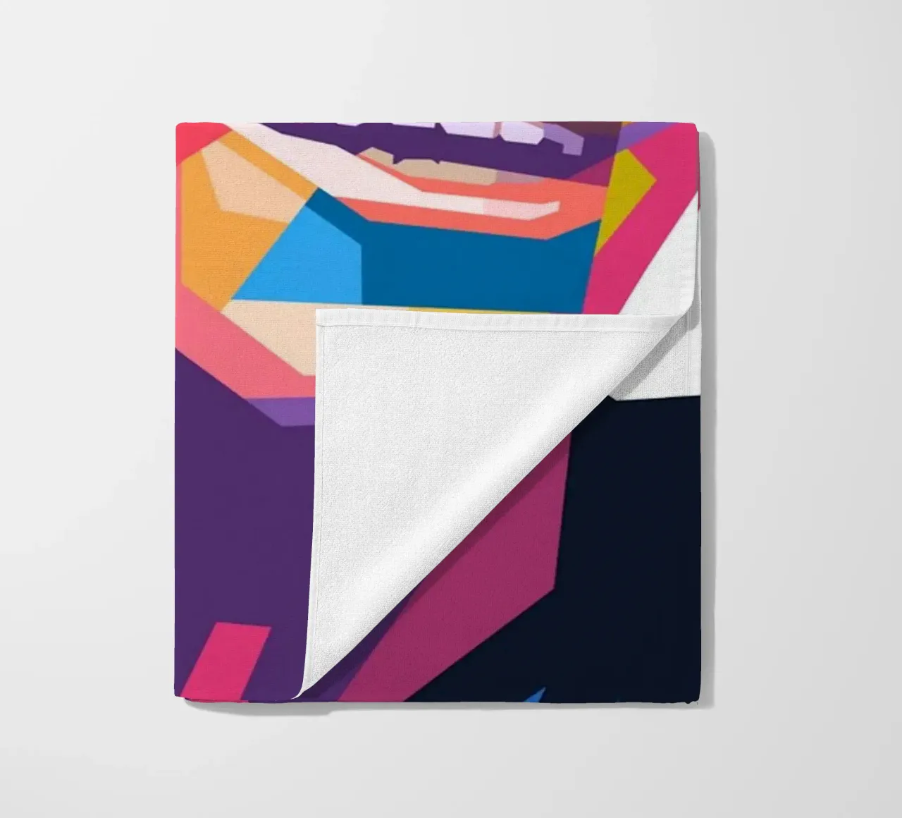 Kylian Mbappe ritratto in stile pop art telo mare da Hantamrata
