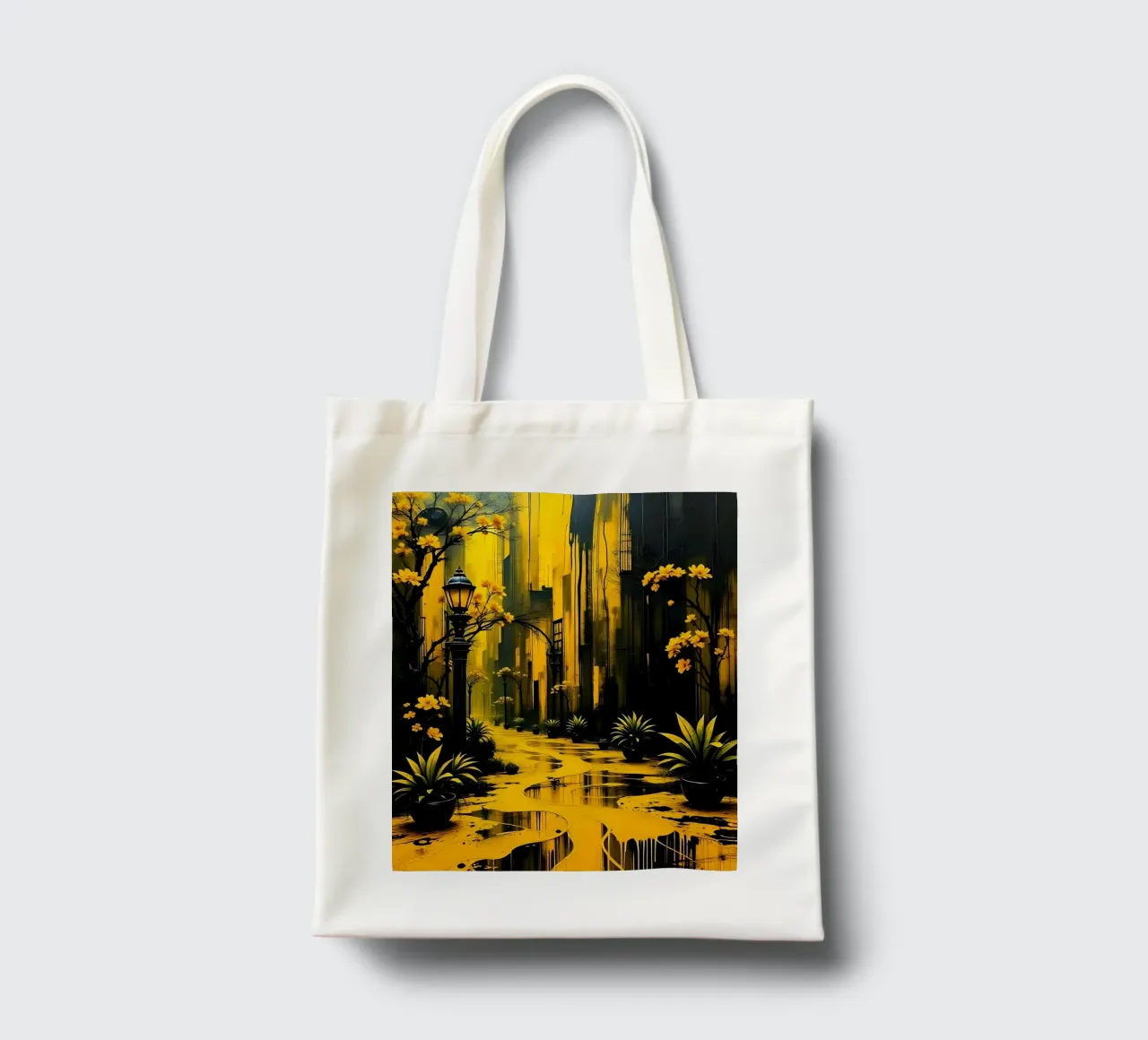 Stile_mistico_A_3 borsa in juta da schwarz-gelb by LK