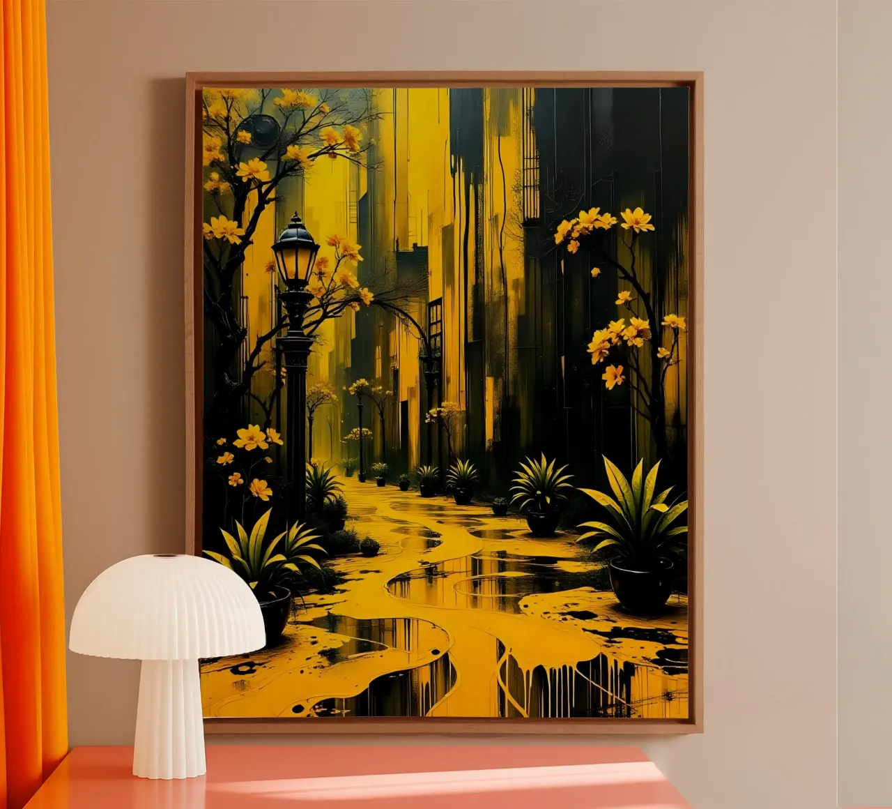 Mystical_style_A_3 canvas with Floater frame by schwarz-gelb by LK
