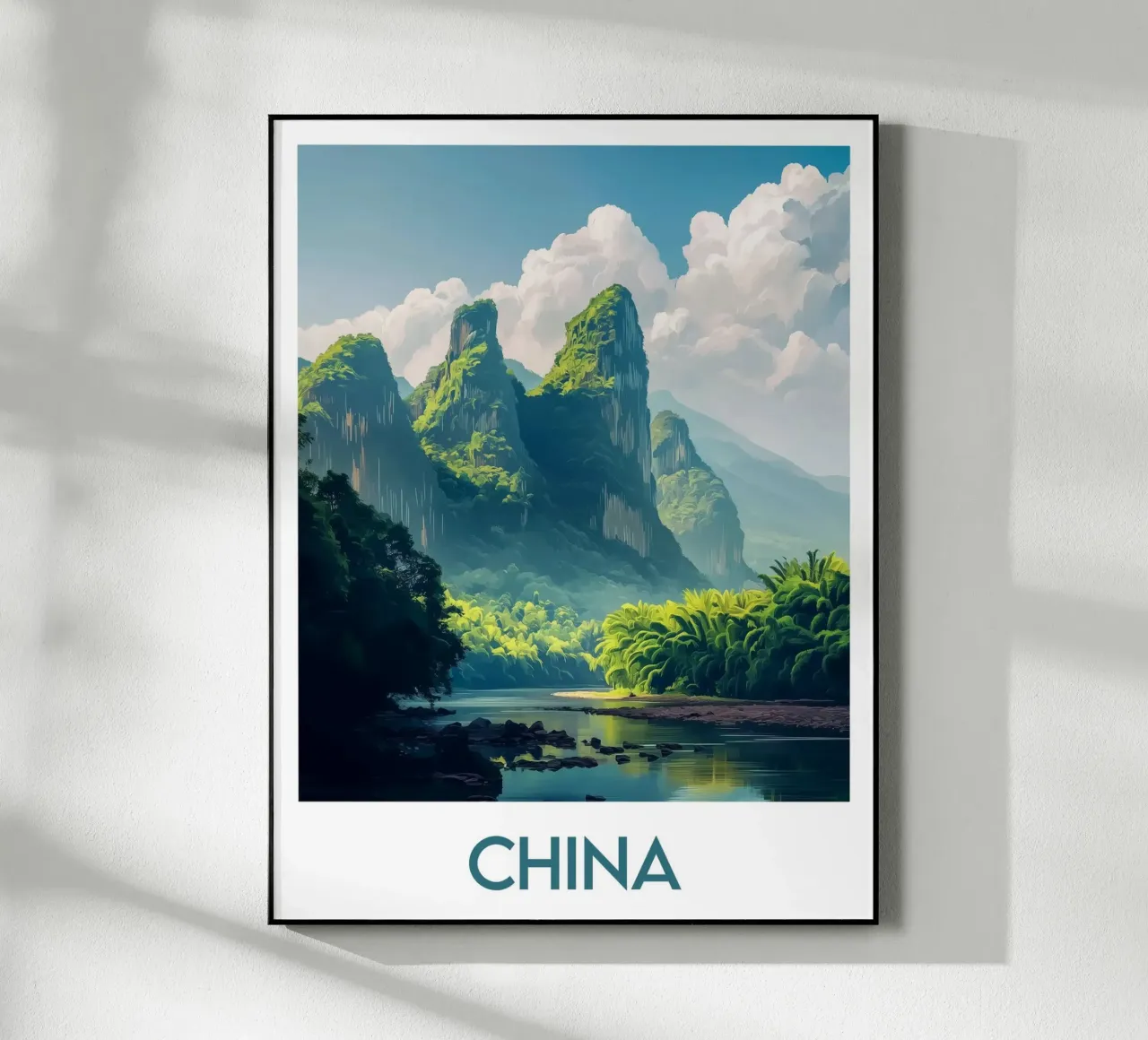 Affiche Chine plexiglass da Frame the World