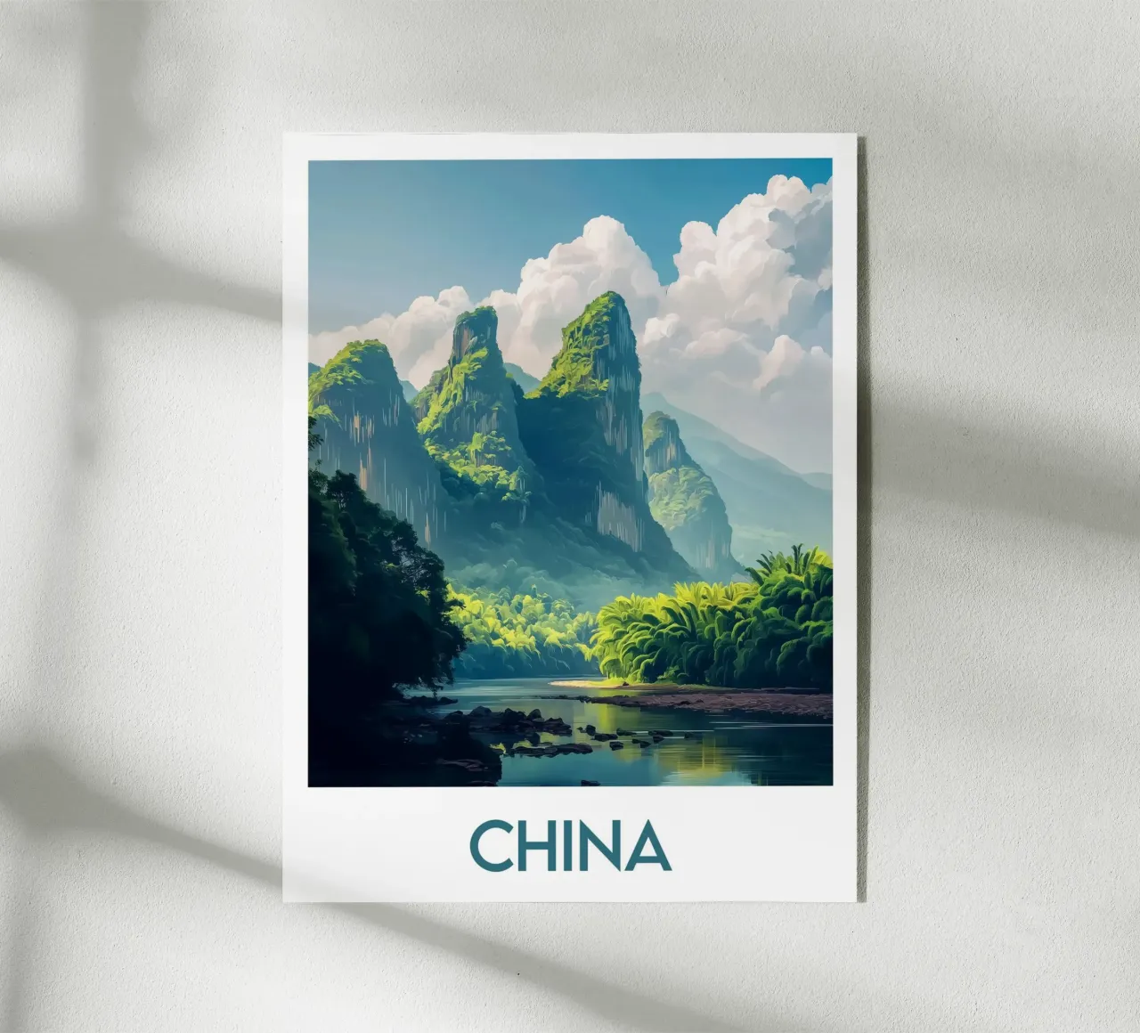 Affiche Chine plexiglass da Frame the World