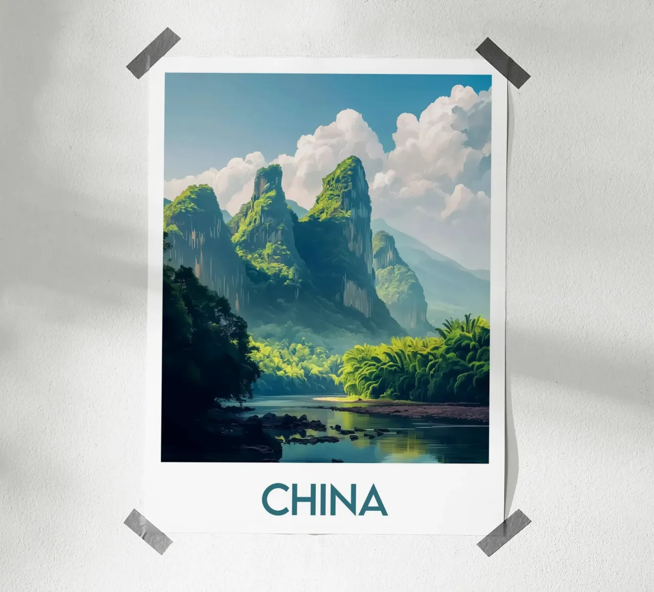 Affiche Chine poster da Frame the World