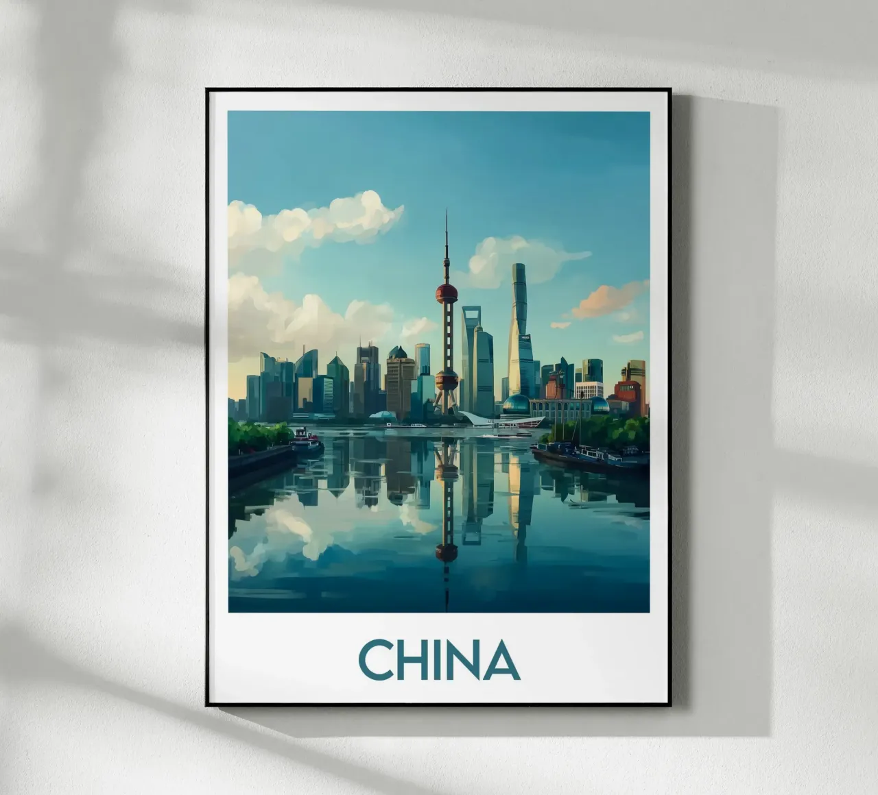 Affiche Chine plexiglass da Frame the World