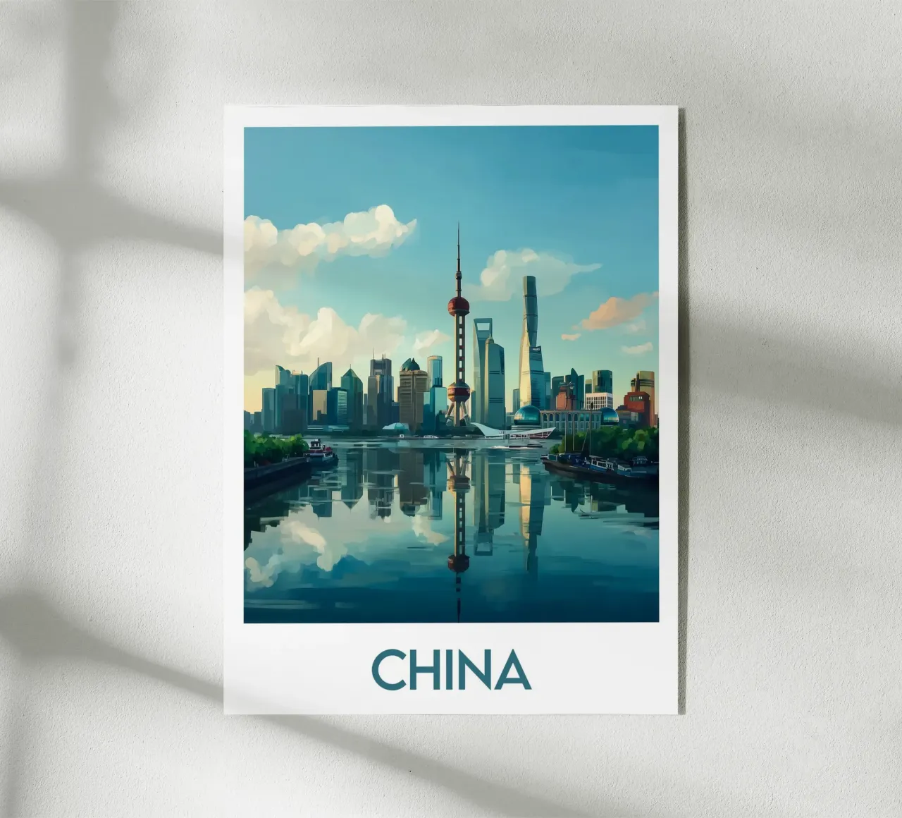 Affiche Chine plexiglass da Frame the World