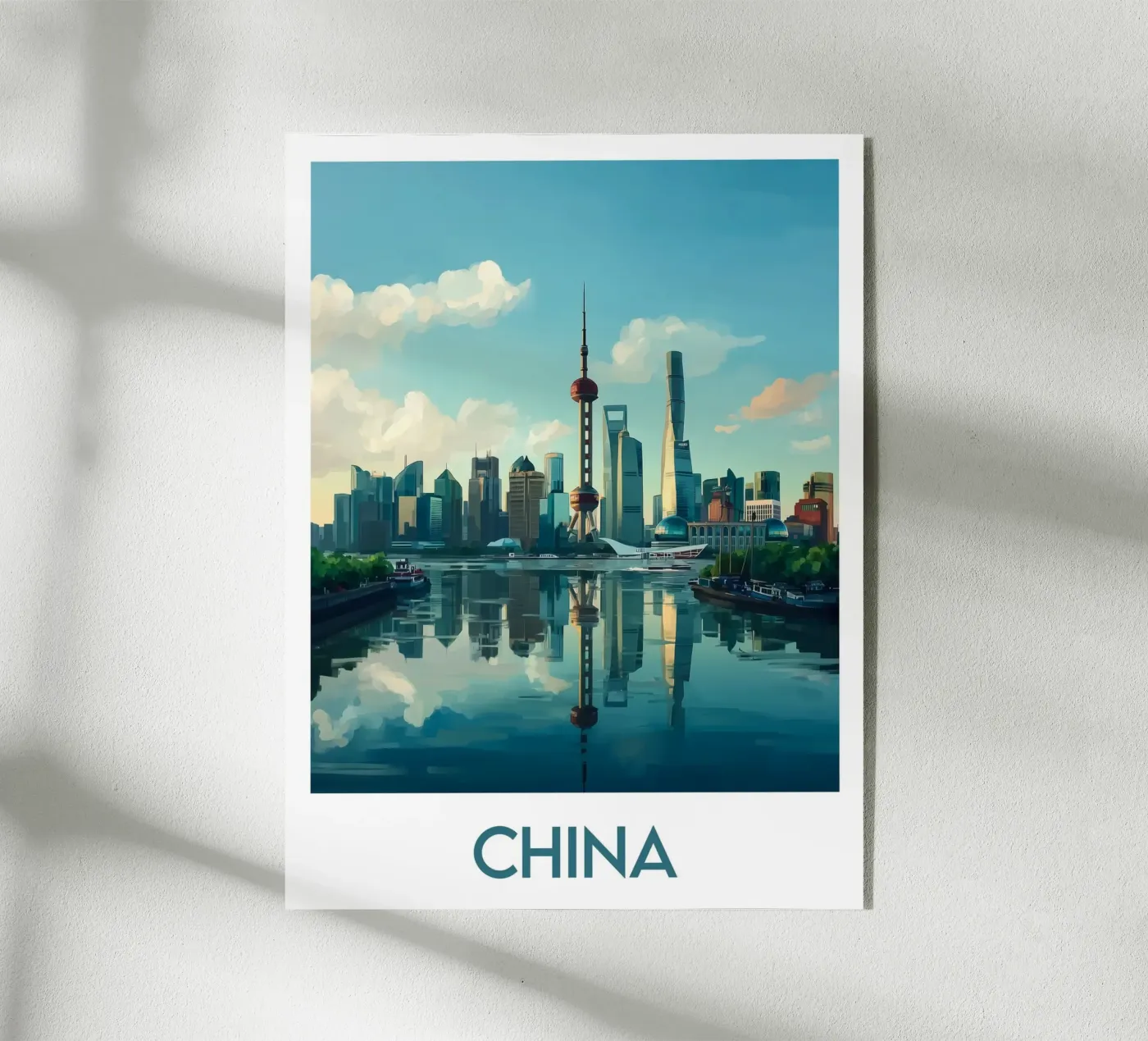Affiche Chine Acryl-Glas von Frame the World