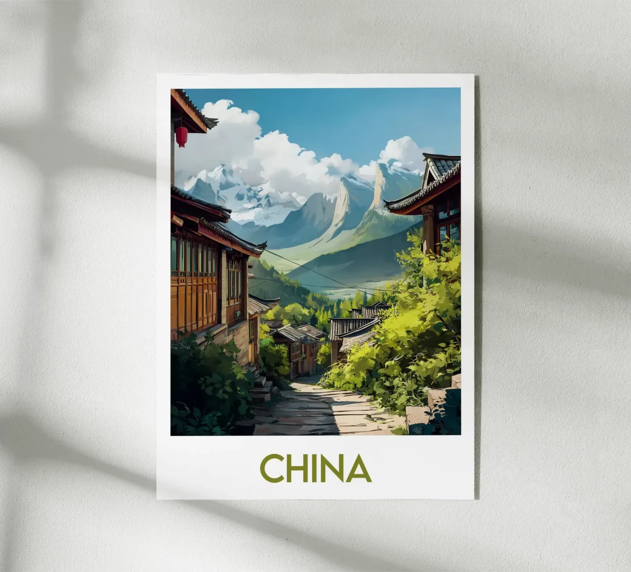 Affiche Chine plexiglass da Frame the World