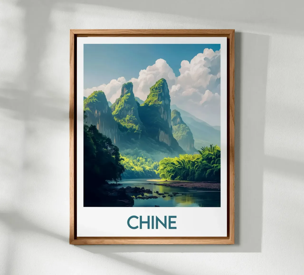 Affiche Chine alluminio dibond da Frame the World