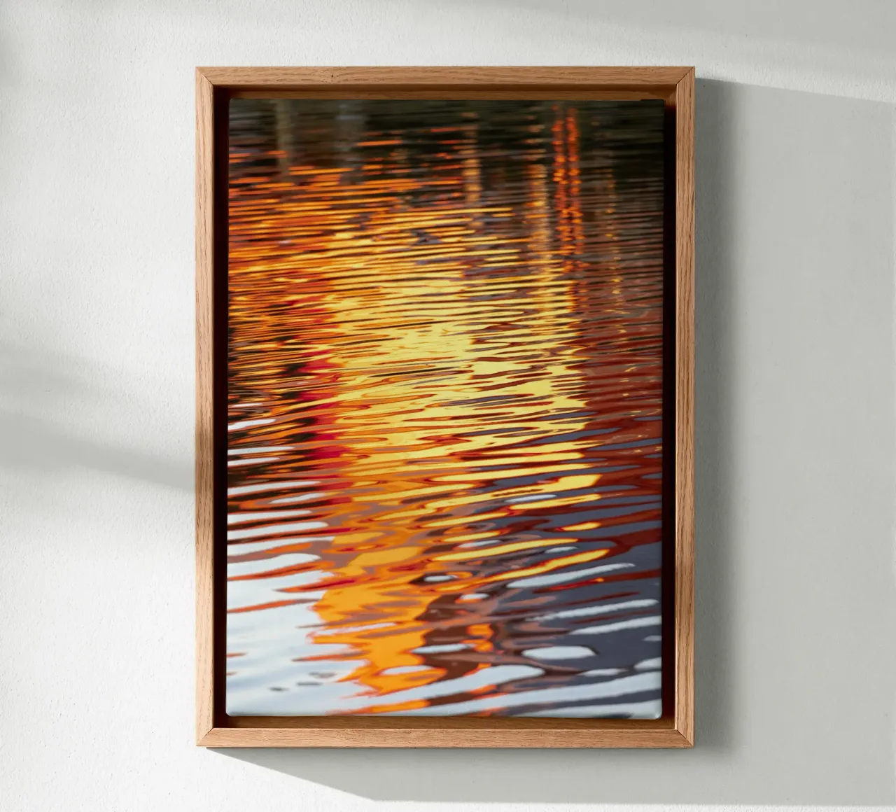 Meer Reflex canvas met Baklijst van rafael campezato