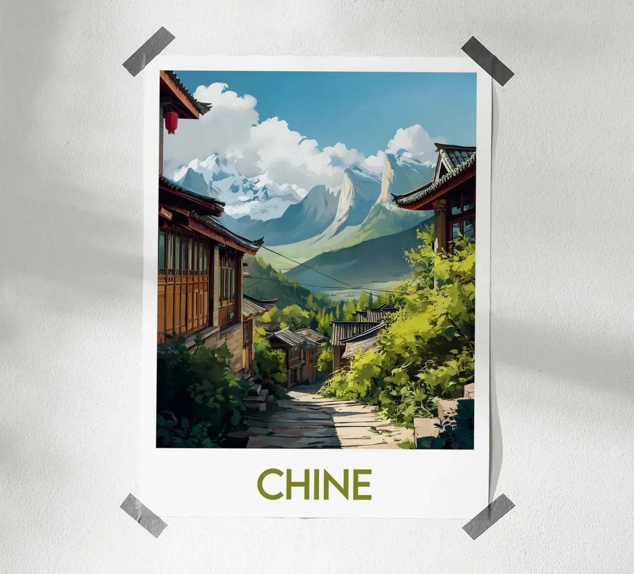 Affiche Chine poster da Frame the World