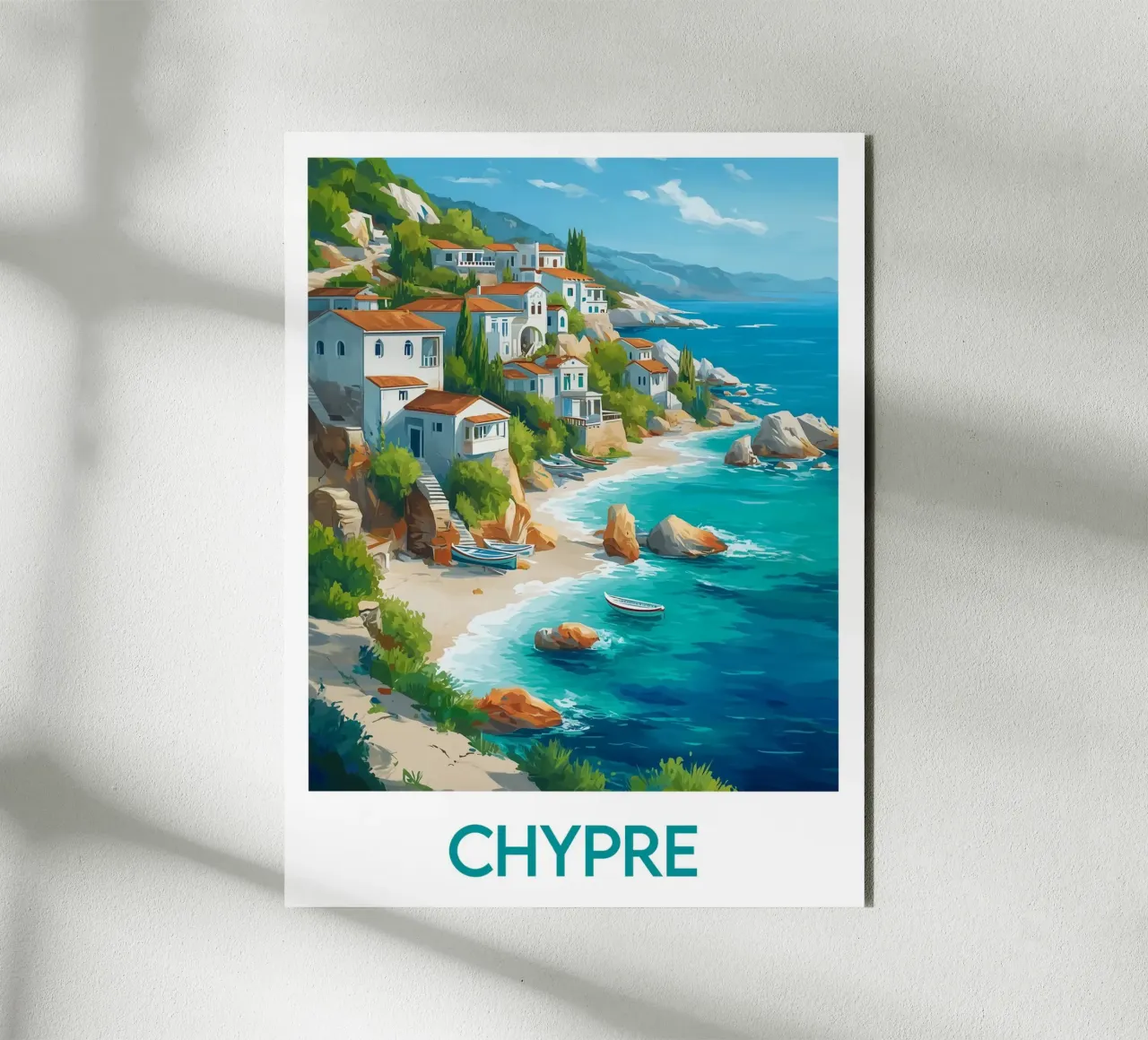 Poster di Cipro alluminio dibond da Frame the World