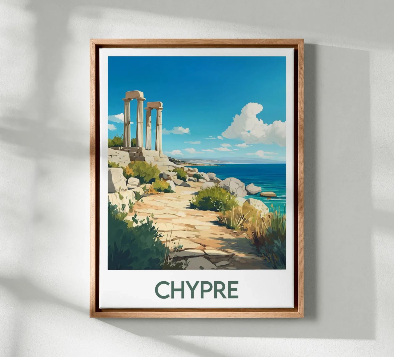 Poster Zypern Leinwand von Frame the World