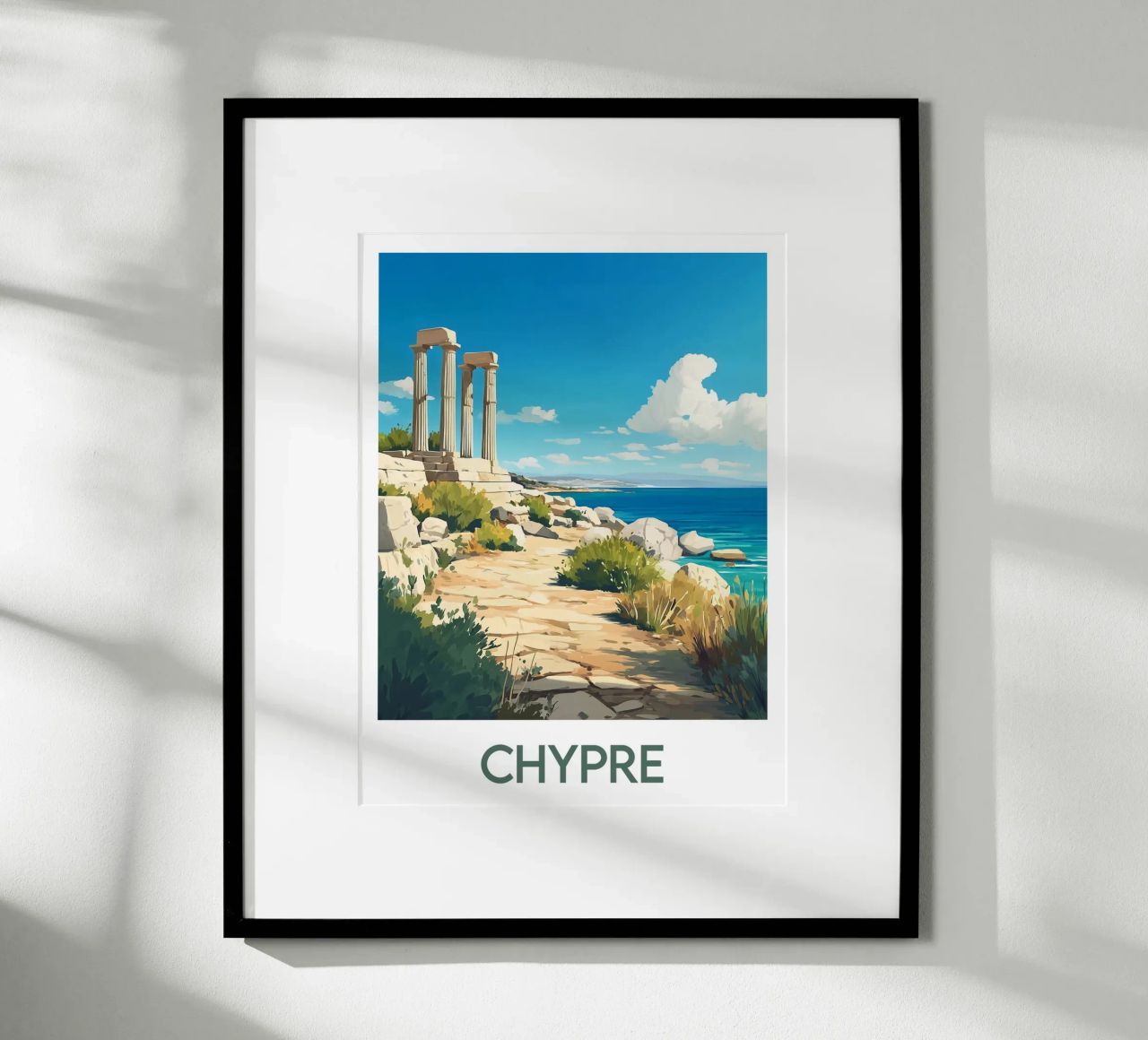 Poster Zypern Poster von Frame the World