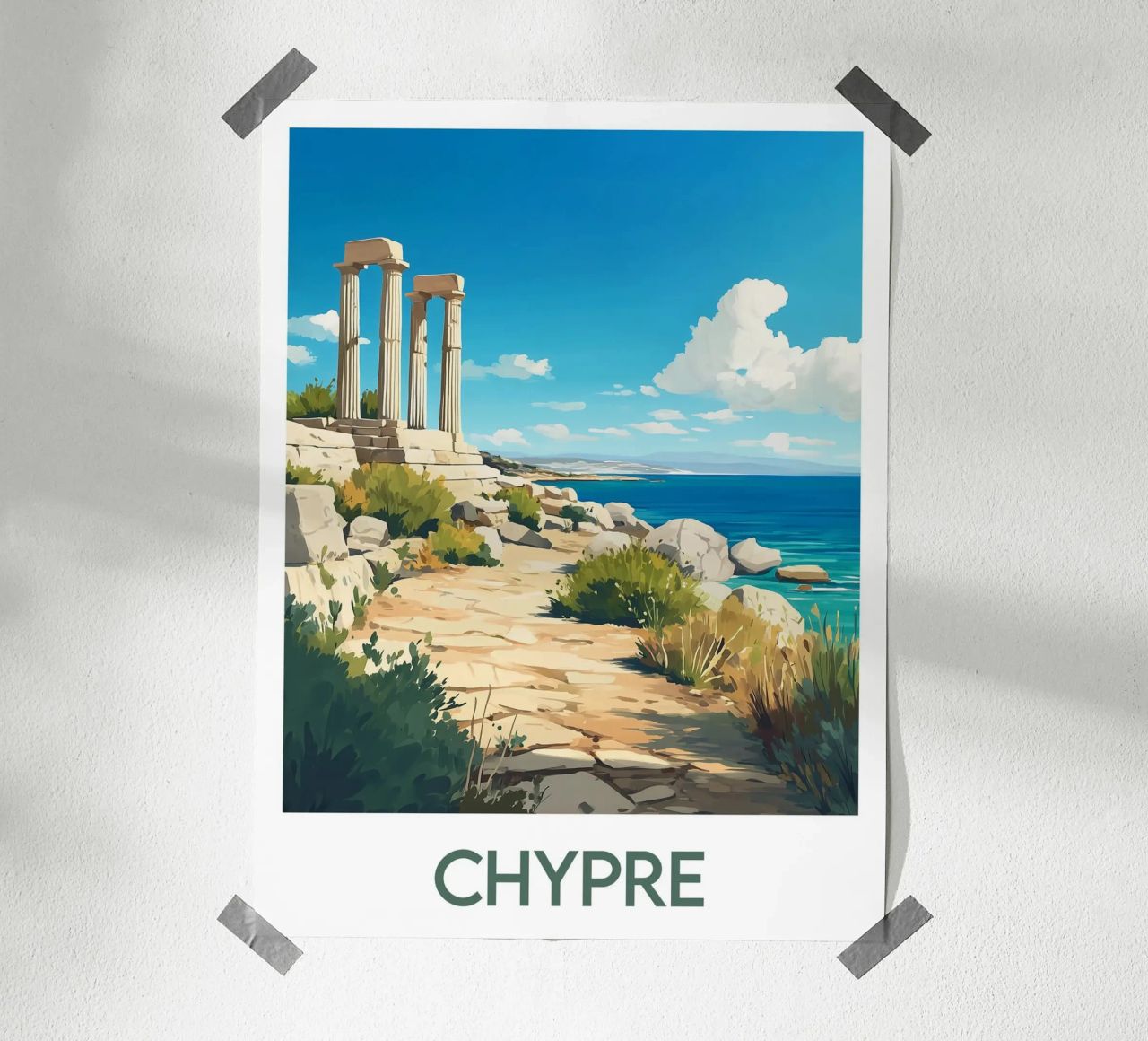 Poster Zypern Poster von Frame the World
