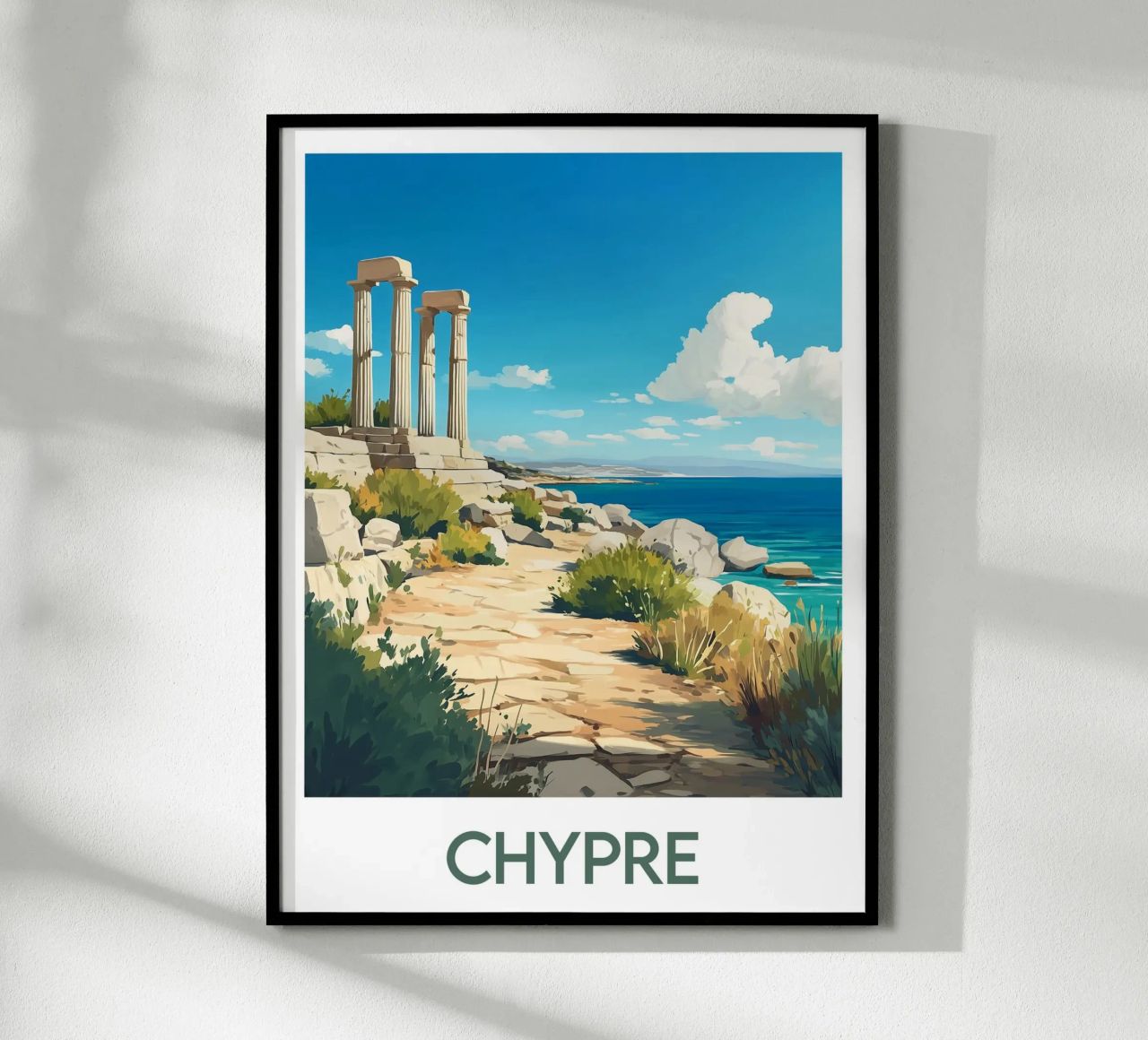 Poster Zypern Poster von Frame the World