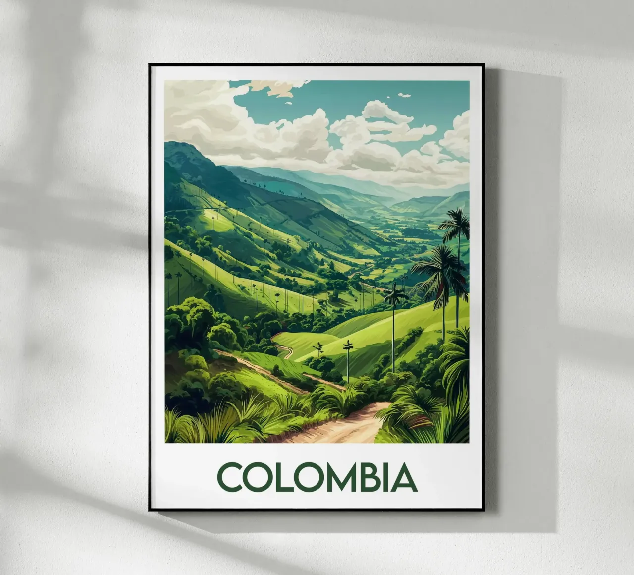 Affiche Colombie plexiglass da Frame the World