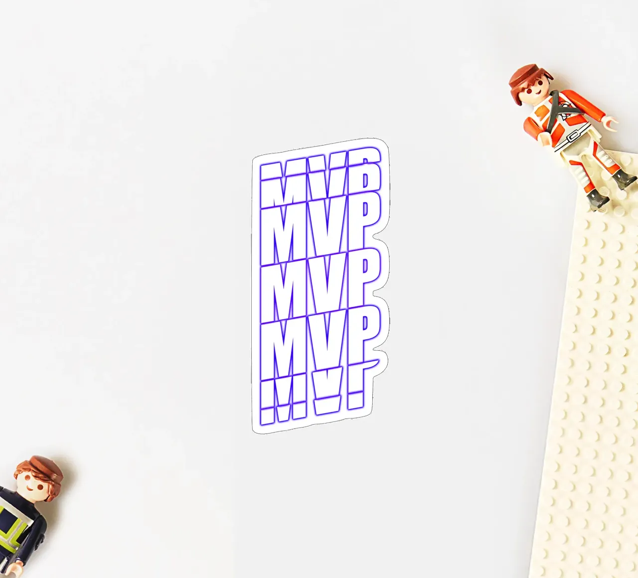 MVP White - Most Valuable Player sticker by surfer28