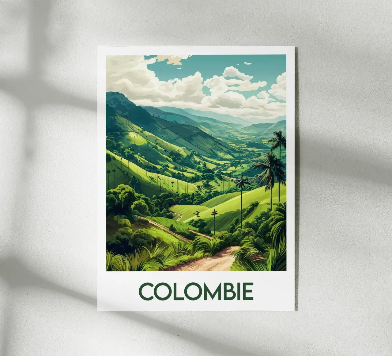 Affiche Colombie plexiglass da Frame the World