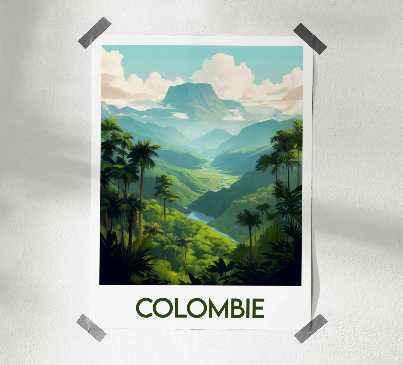 Affiche Colombie poster da Frame the World