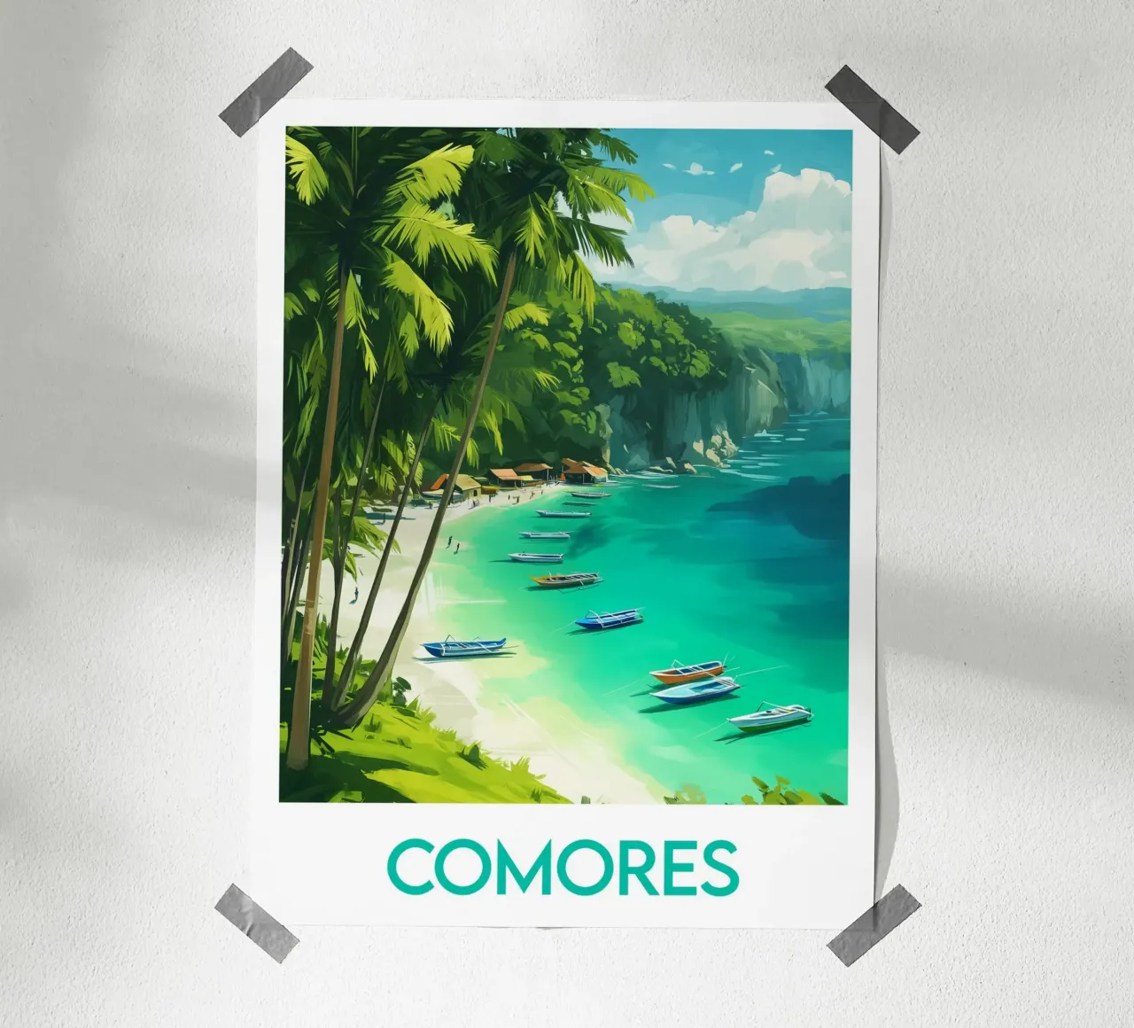 Affiche Comores poster da Frame the World