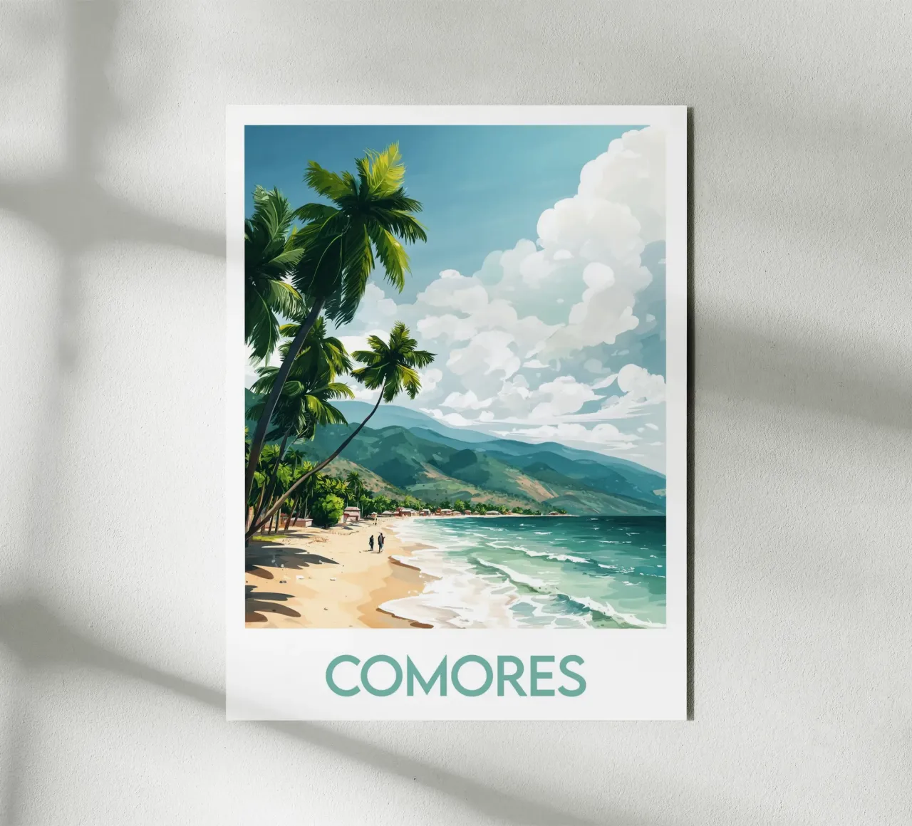 Affiche Comores alluminio dibond da Frame the World