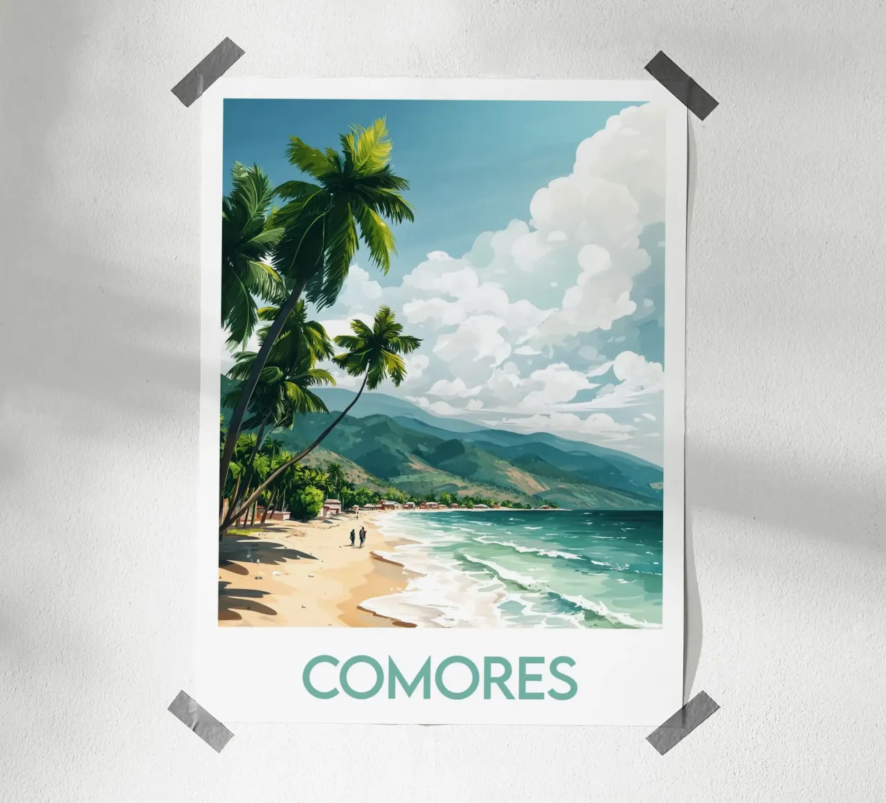 Affiche Comores poster da Frame the World