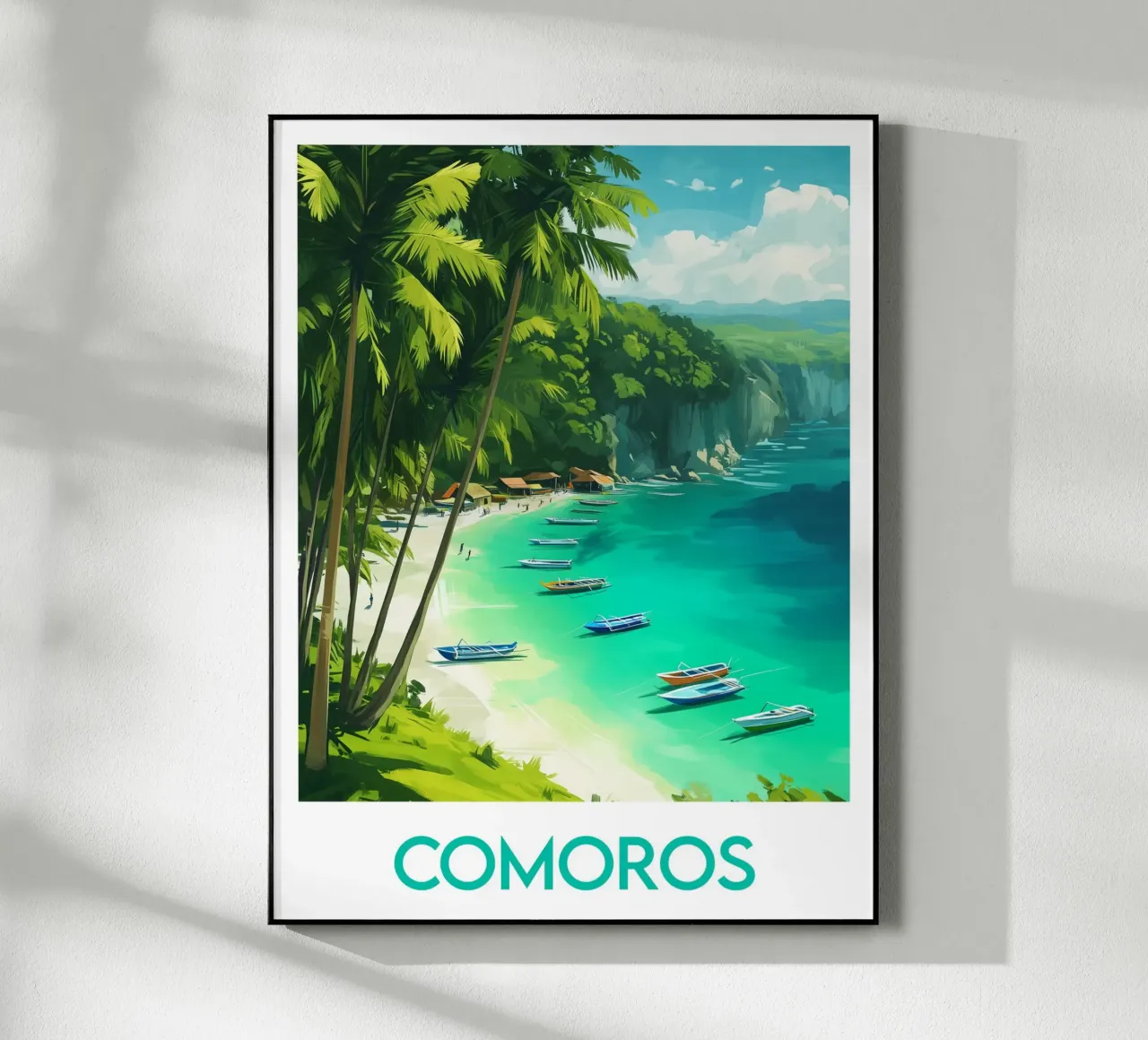 Affiche Comores plexiglass da Frame the World