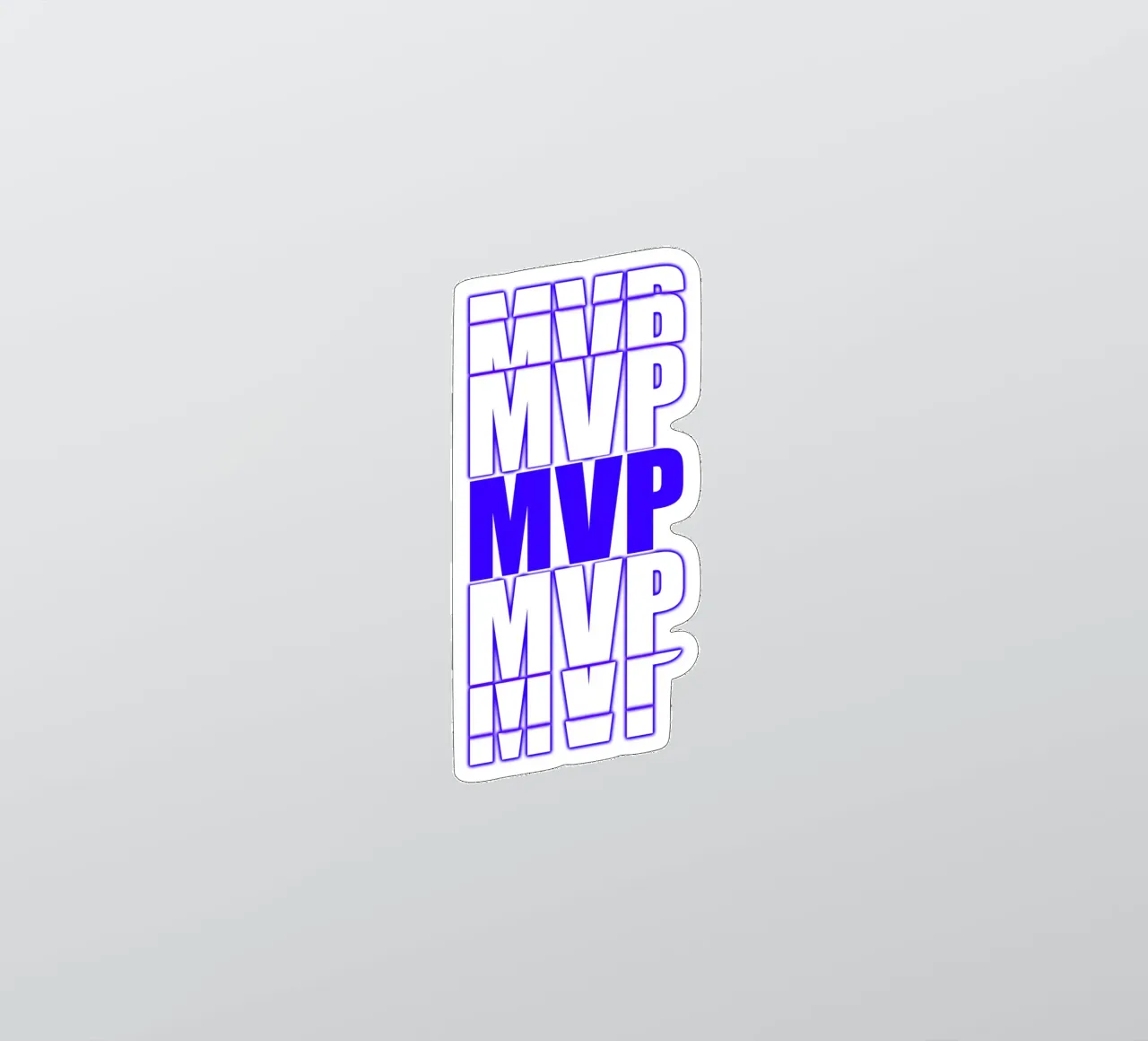 MVP Blu - Giocatore più prezioso adesivo da surfer28