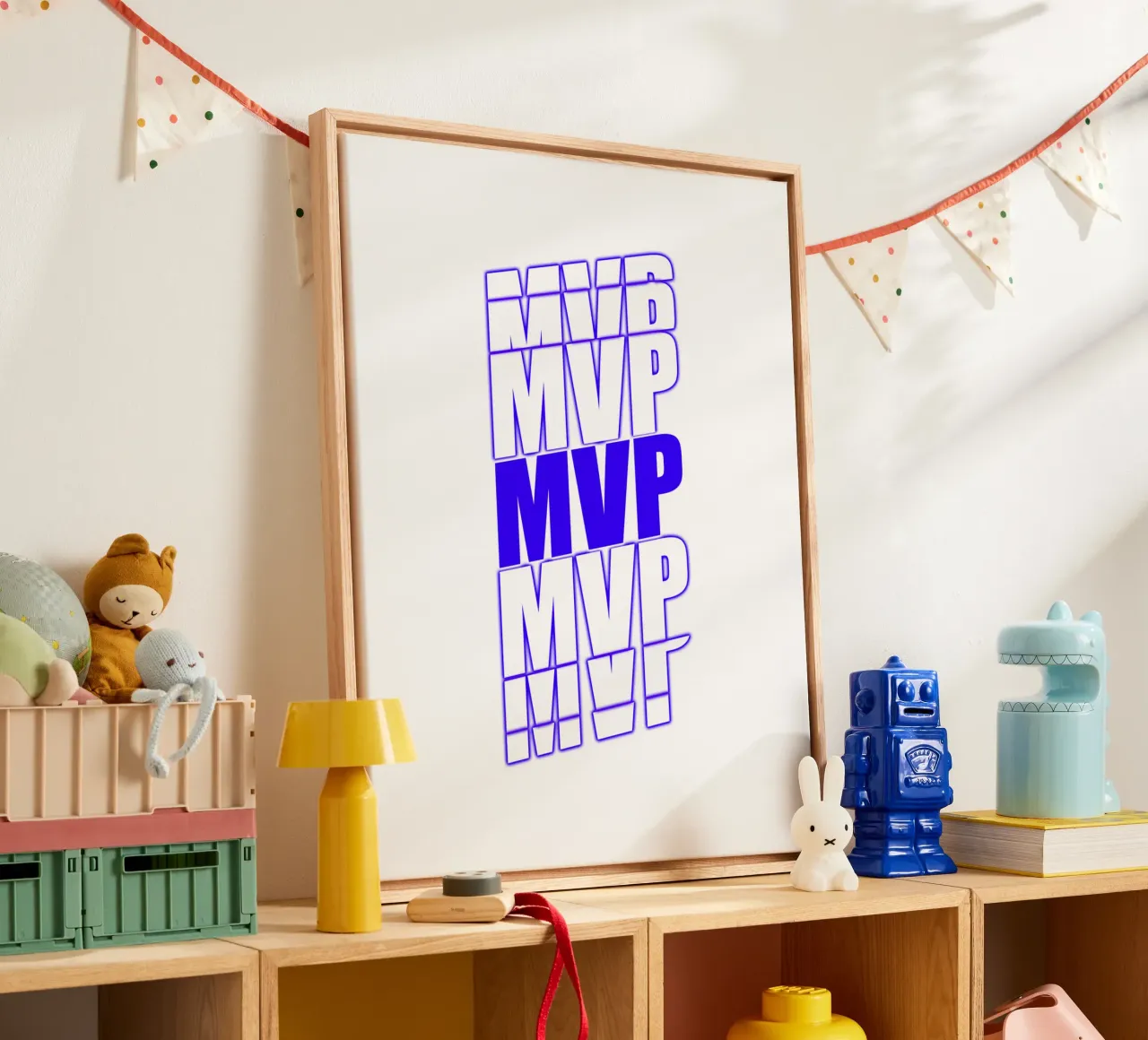 MVP Blue - Most Valuable Player canvas by surfer28