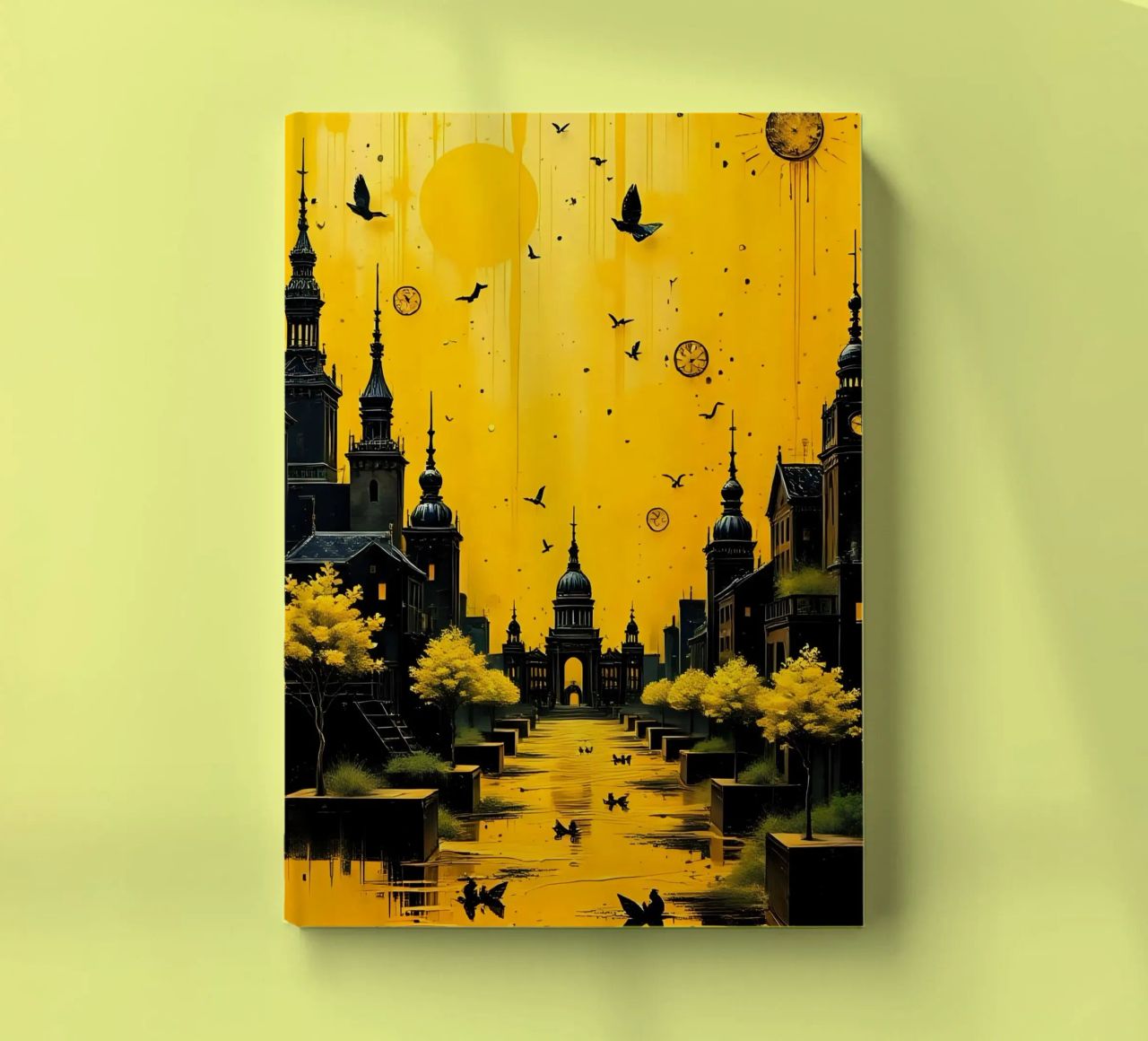 Mystical_style_A_4 notebook by schwarz-gelb by LK