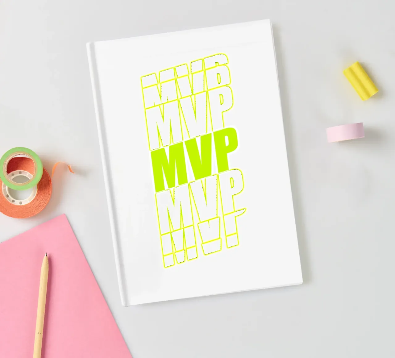 MVP Yellow - Most Valuable Player notebook by surfer28