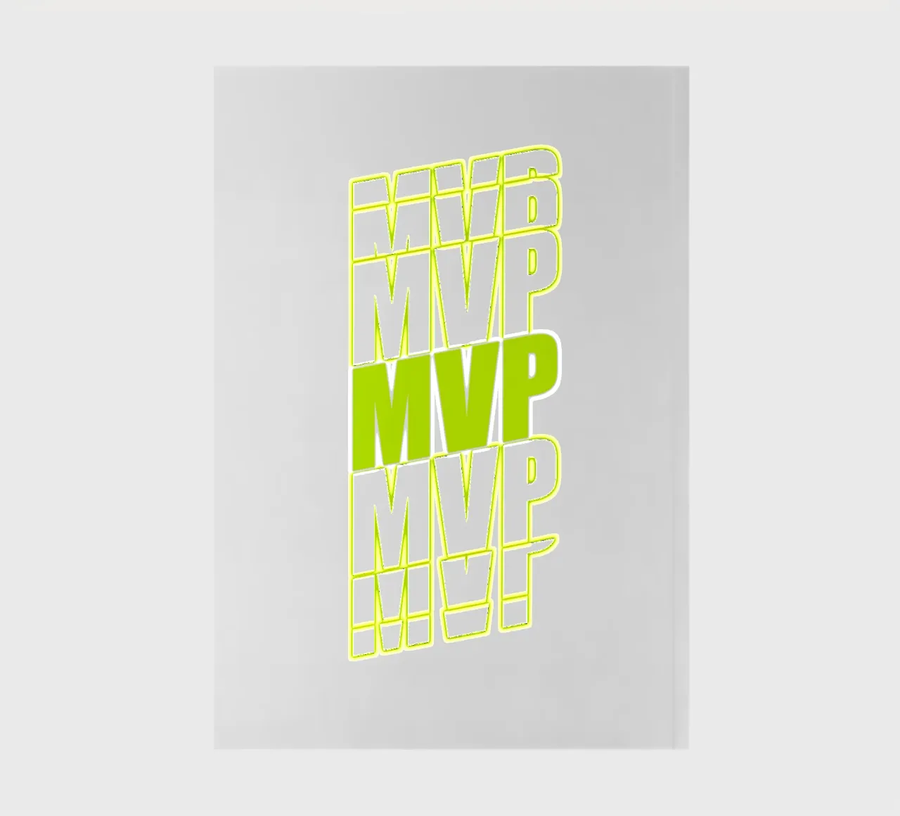 MVP Yellow - Most Valuable Player notebook by surfer28