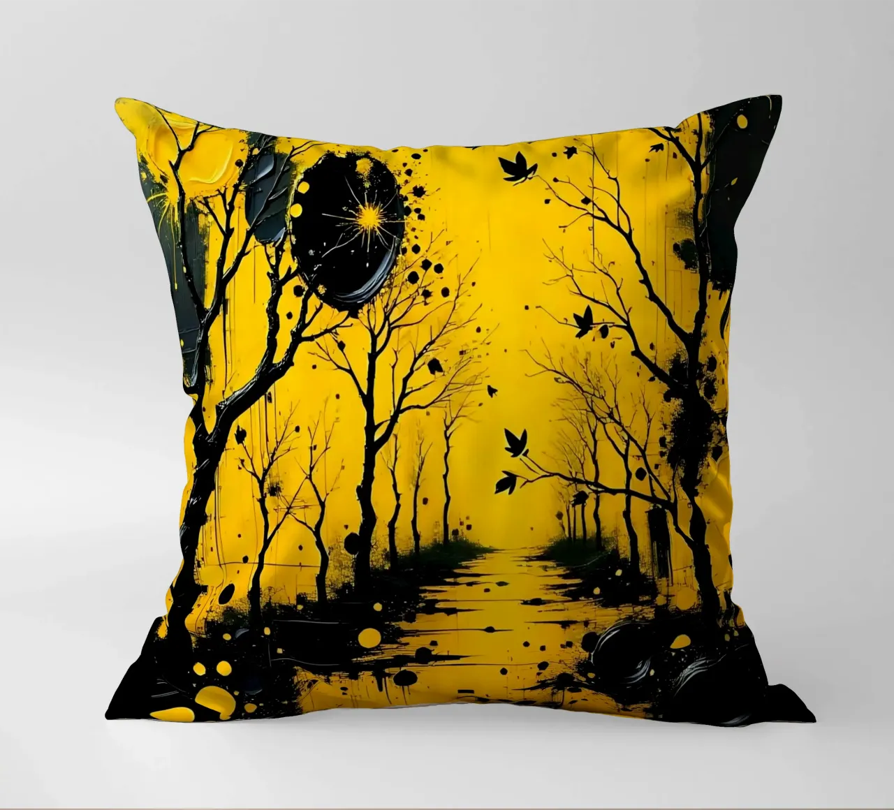 Stile_mistico_A_5 cuscino da schwarz-gelb by LK