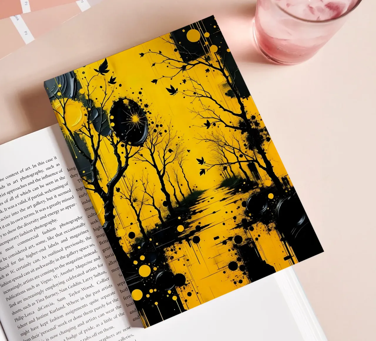 Mystical_style_A_5 notebook by schwarz-gelb by LK