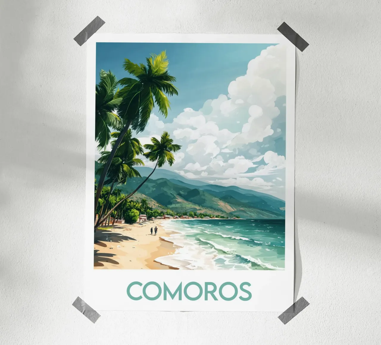 Affiche Comores poster da Frame the World