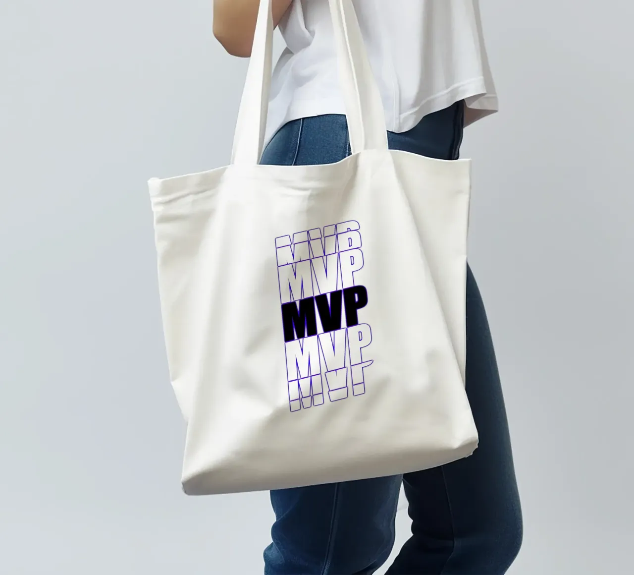 MVP Nero - Giocatore più prezioso borsa in juta da surfer28