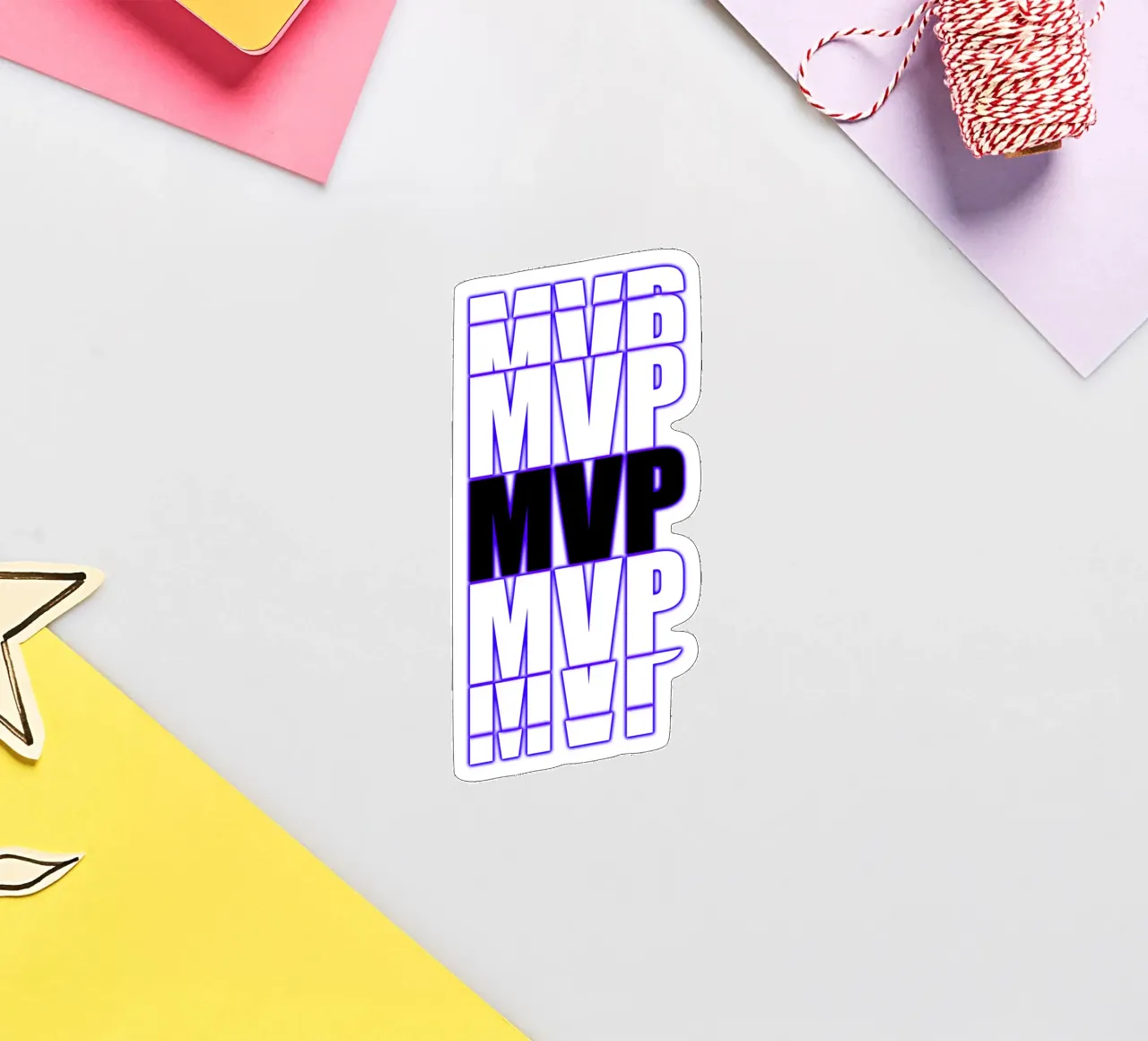 MVP Black - Most Valuable Player sticker by surfer28