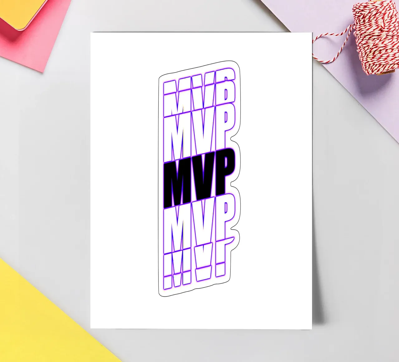 MVP Black - Most Valuable Player sticker sheet by surfer28