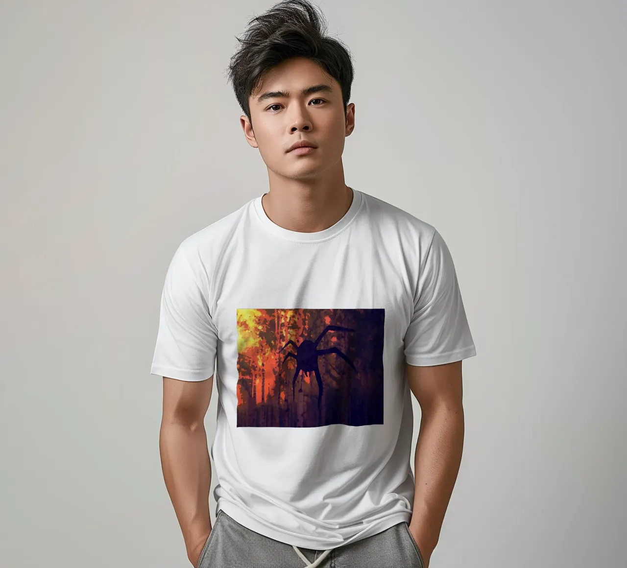 Il ragno e il fuoco t-shirt da Massimo Frascogna