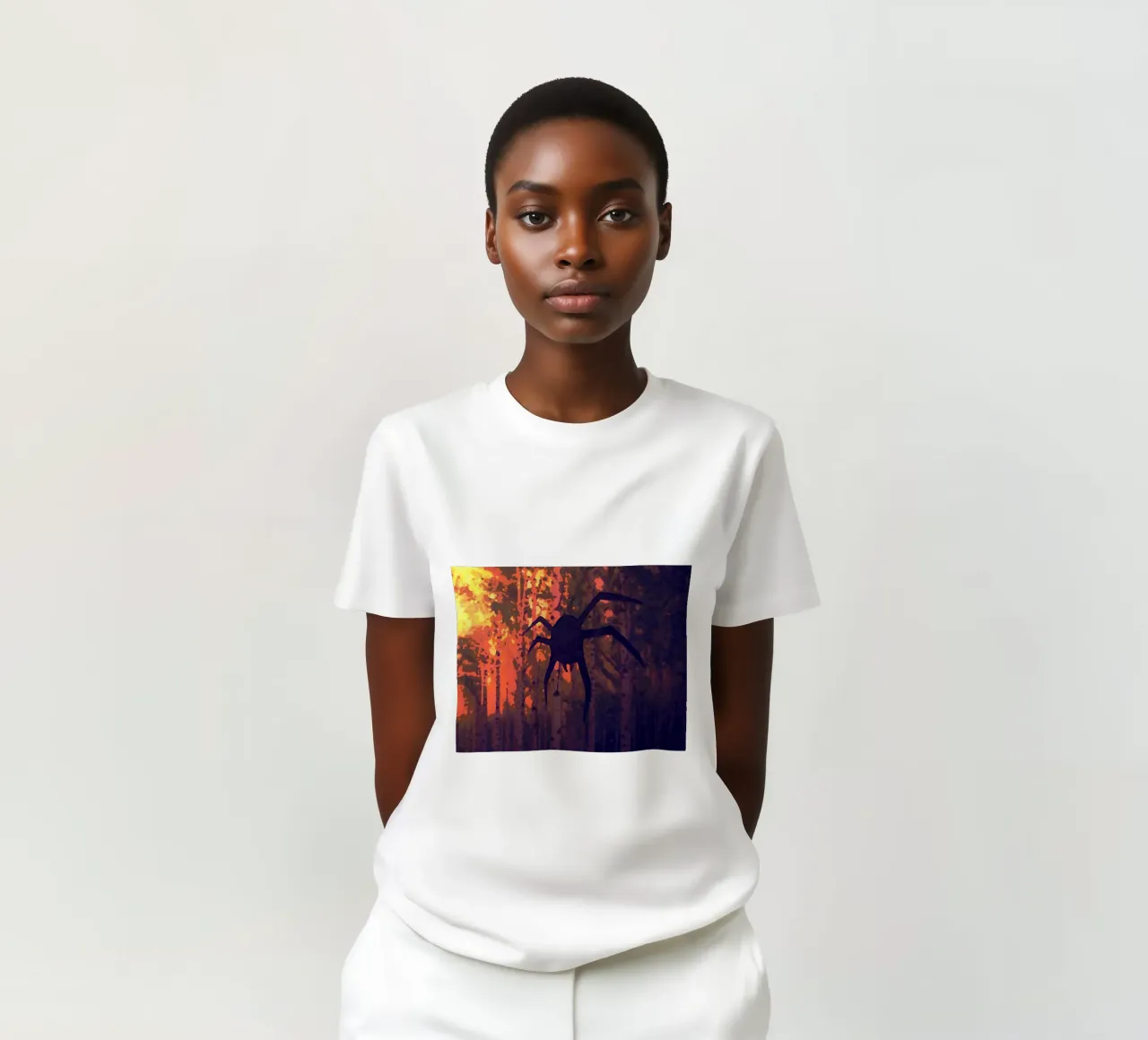 Il ragno e il fuoco t-shirt da Massimo Frascogna