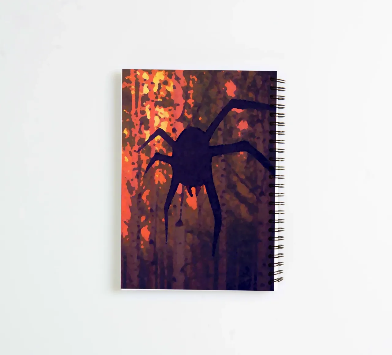 The Spider and the Fire spiral notebook by Massimo Frascogna