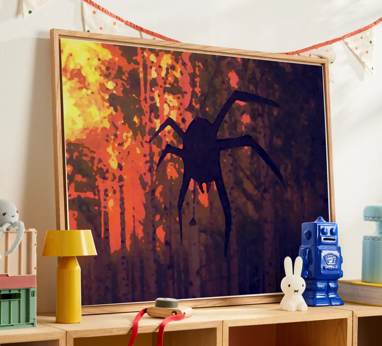 Il ragno e il fuoco plexiglass da Massimo Frascogna