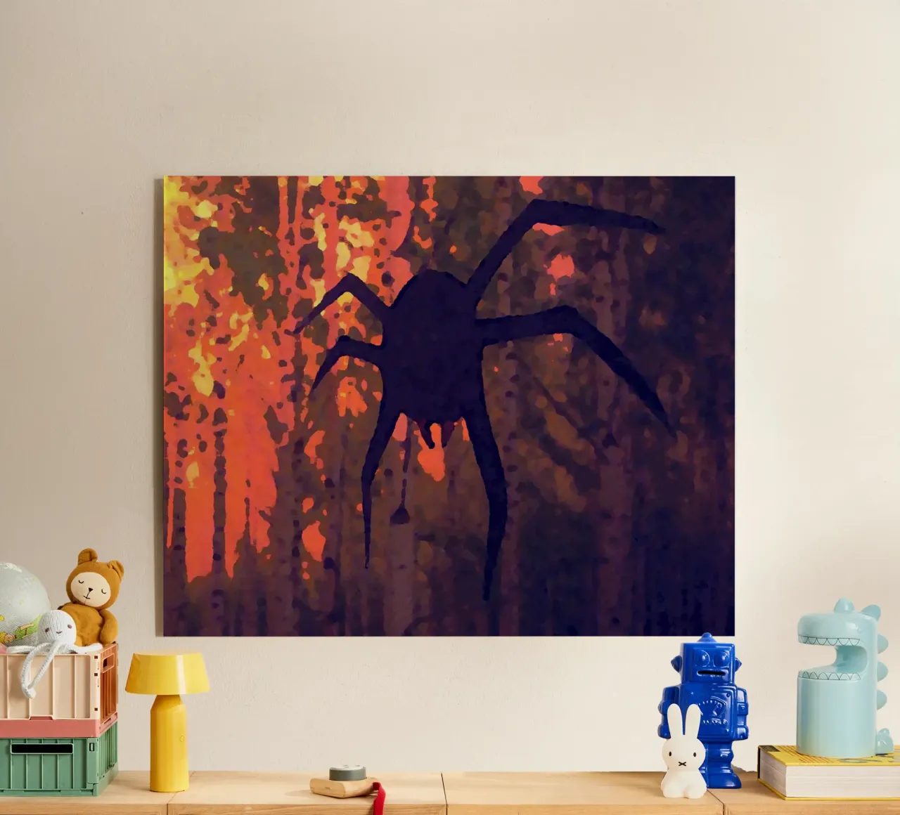 Il ragno e il fuoco plexiglass da Massimo Frascogna