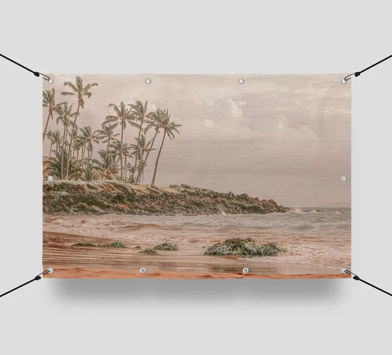 Aloha Hawaii 1 - Beachscape in Maui telo in pvc da Monika Strigel